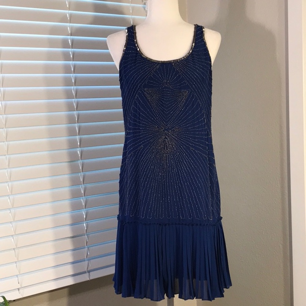 Blue Jewel Tone Flapper Dress